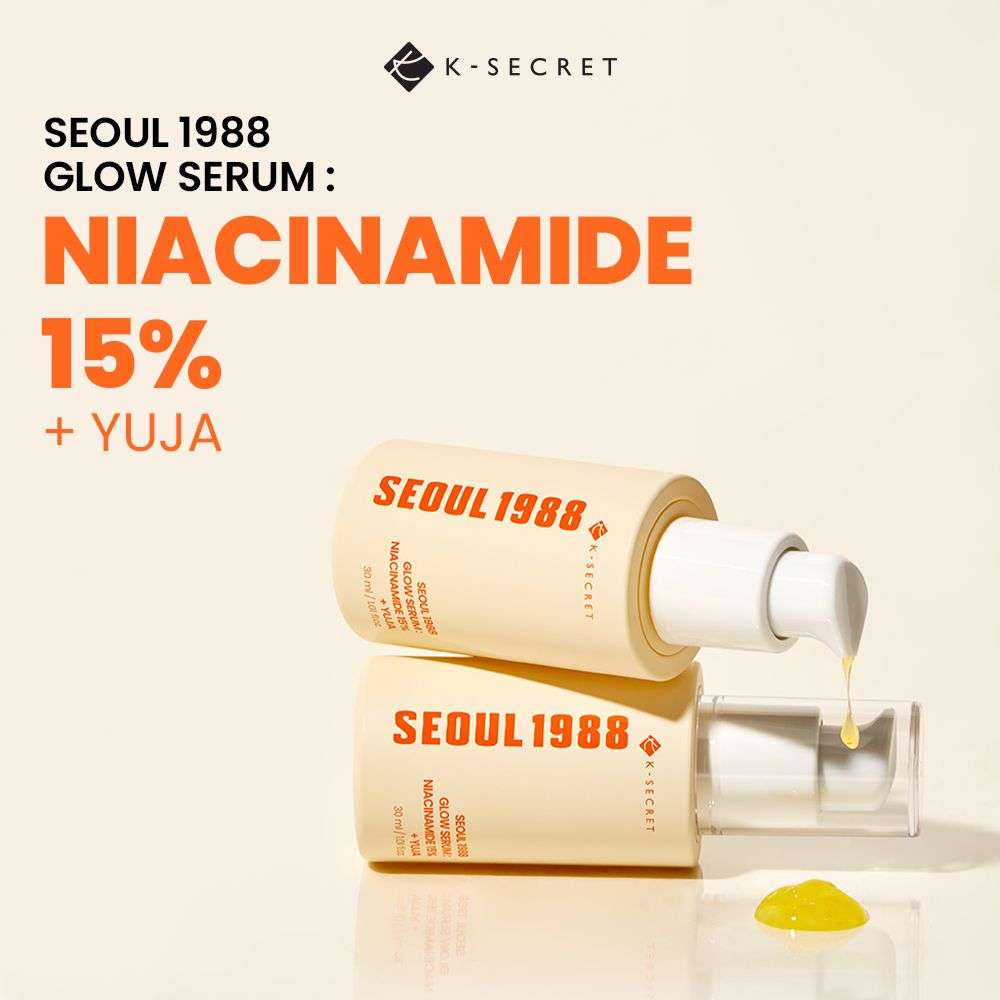 SEOUL 1988 GLOW SERUM NIACINAMIDE 15 YUJA - GLOW ADN SKIN CARE -BD - BEST PRODUCT IN BANGLADESH BD SEOUL 1988 GLOW SERUM: NIACINAMIDE 5% + YUJA