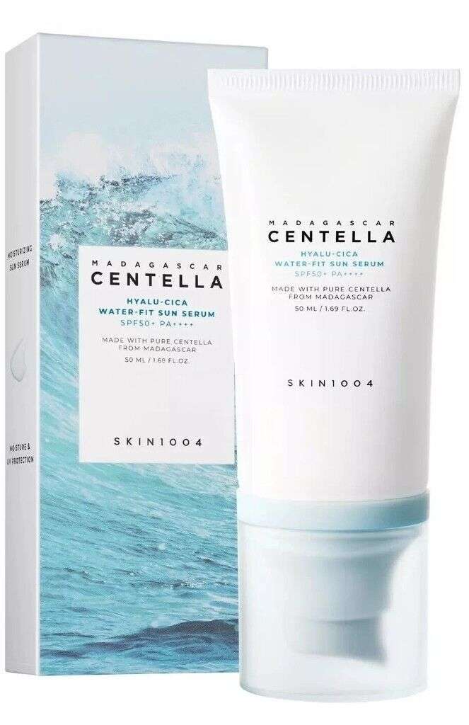 Skin1004 Madagascar Centella Hyalu-Cica Water-Fit Sun Serum 50ml- glow and skin care - best product in bd -- Skin1004 Madagascar Centella Hyalu-Cica Water-Fit Sun Serum 50ml- glow and skin care - best product in bd
