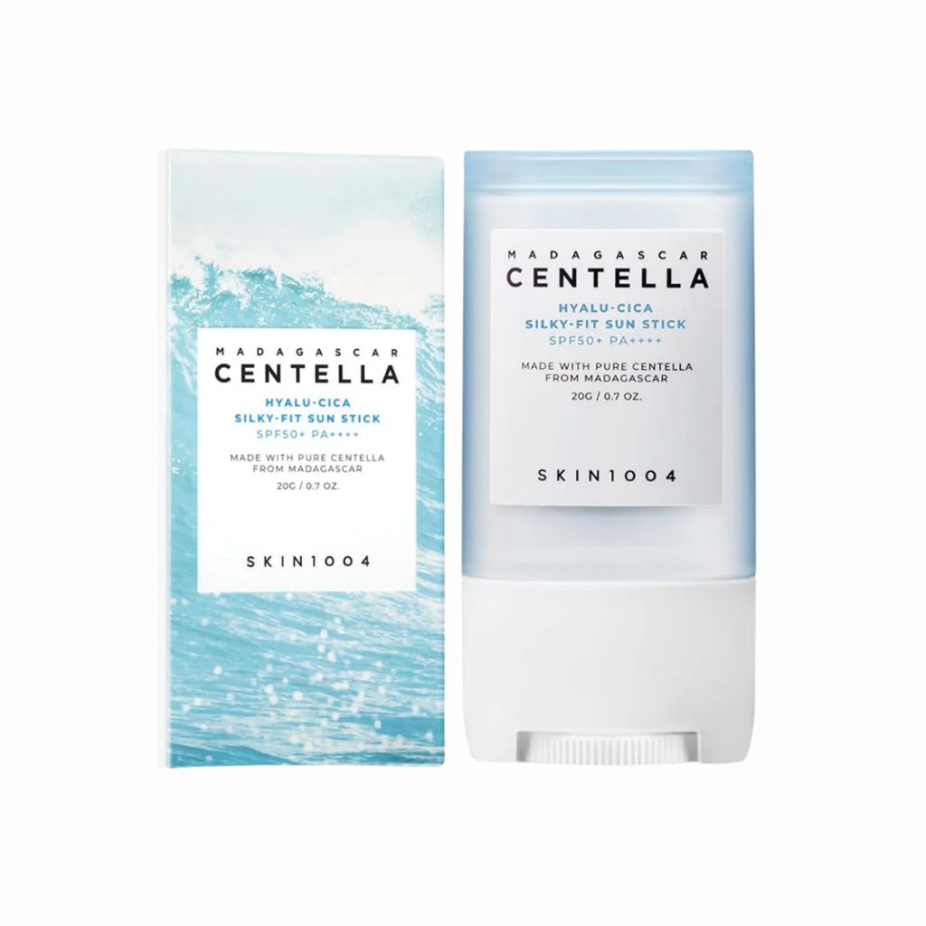 Skin1004 MADAGASCAR CENTELLA HYALU-CICA SILKY-FIT SUN STICK 20g - glow and skin care Skin1004 MADAGASCAR CENTELLA HYALU-CICA SILKY-FIT SUN STICK 20g - glow and skin care